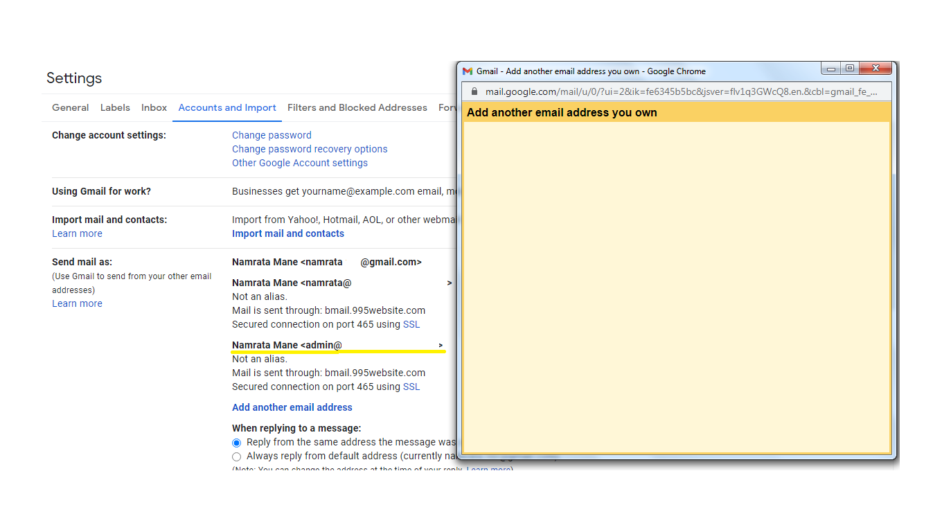 Gmail Connectivity Step 5