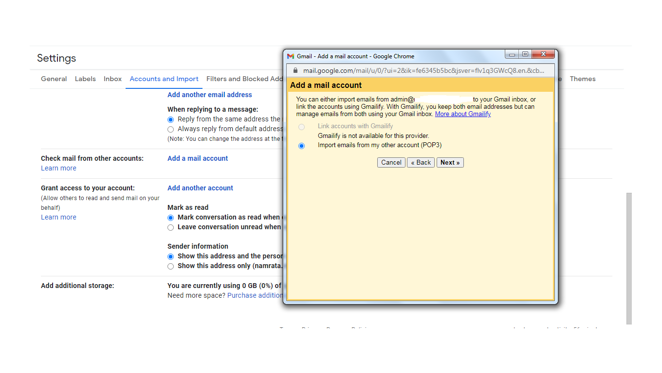Gmail Connectivity Step 7